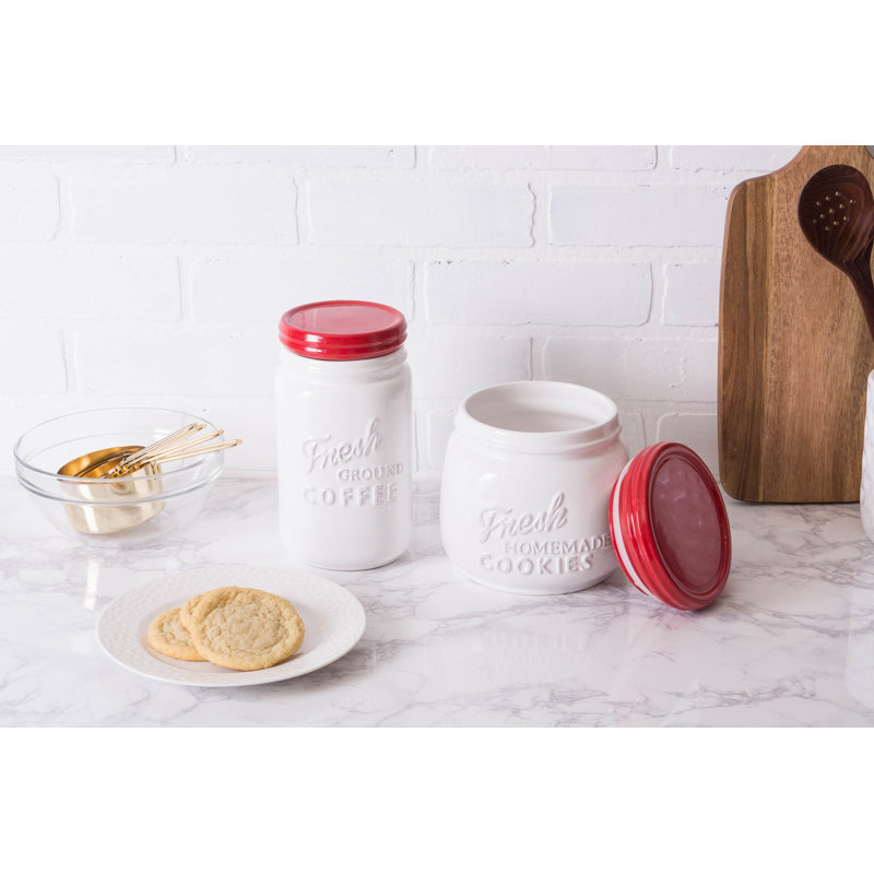 Landreth 0,5 pte Ensemble de pots de cuisine, Rouge