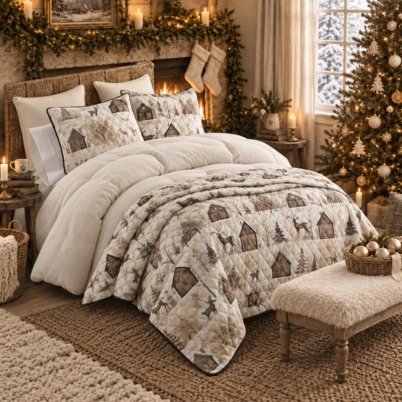 Ensemble de courtepointe 3 pièces Your Lifestyle par Donna Sharp, Ensemble grand lit