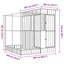  Volière avec extension argenté 163,8 po x 79,9 po x 85 po-2091256050