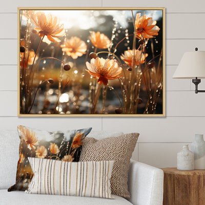 Mums Field I, reproduction d'art sur toile
