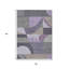 Tapis extérieur lavable à motif géométrique gris et beige 3 pi x 5 pi