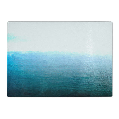 Tempered Glass a Calm Sea Chopping Board