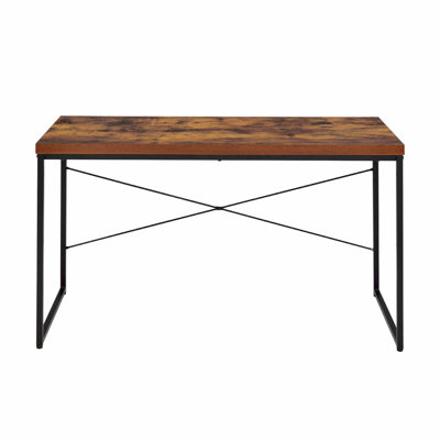 Rectangular Writing Desk With Metal Legs