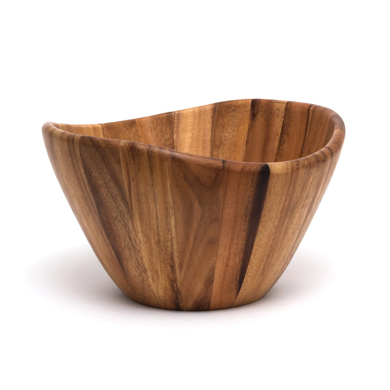 Ensemble de salade en acacia Wave