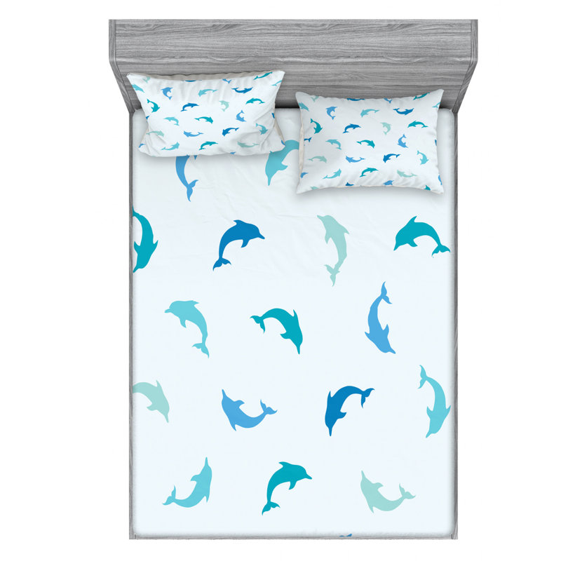Microfiber Sheet Set, Queen Sheet Set with Fitted Sheet