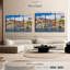 Impression sur toile, maisons colorées de Porto-1077211402
