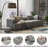 96.06" Wide 2-Seater Sectional Sofa, No Assembly Required Cloud Sofa for Living Room-1664654909