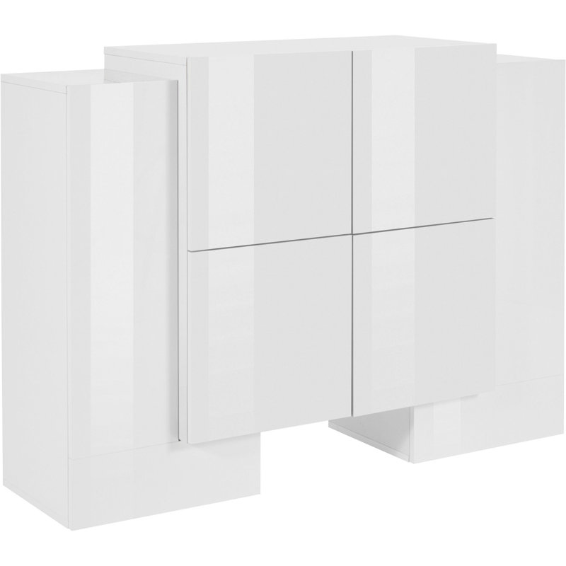 Meadowlands 130 Cm Wide Sideboard, White