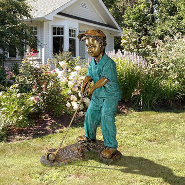Wildon Home® Laraoun People Copper Garden Statue