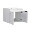 Meuble-lavabo de 36 po avec lavabo en résine, 2 portes à fermeture douce et 1 armoire latérale, conception à fixation flottante