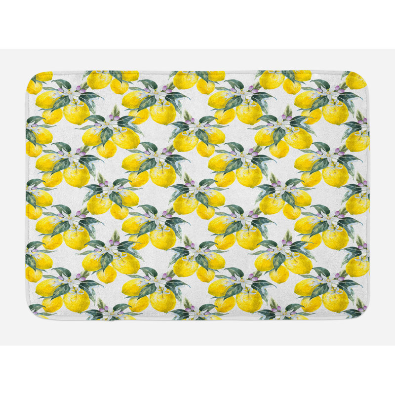 Tapis de bain de citrons Nature