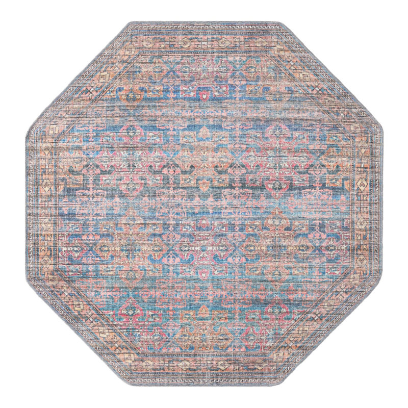 Hadsell Chenille Indoor Rug, Octagon 5'3" x 5'3"