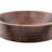 15" Small Round Skirted Vessel Hammered Copper Sink
