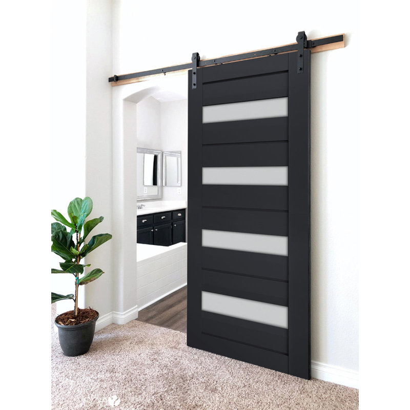 Porte de grange Veregio, Antracite, 42 po x 96 po