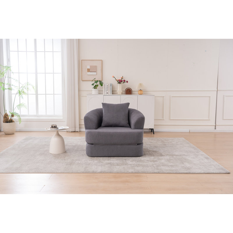 Fauteuil inclinable pliable gris, Gris