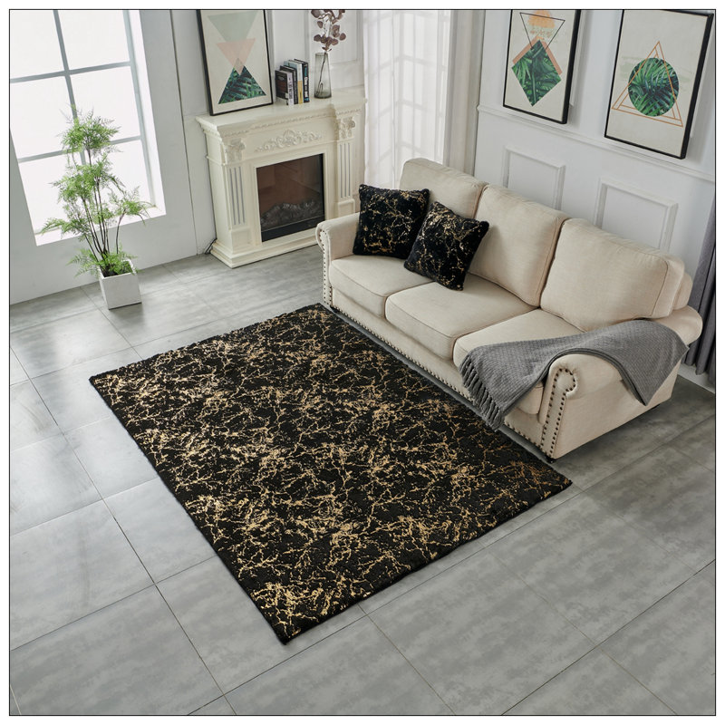 Tapis en fausse fourrure Chinchilla, Rectangle 4pi x 6 pi