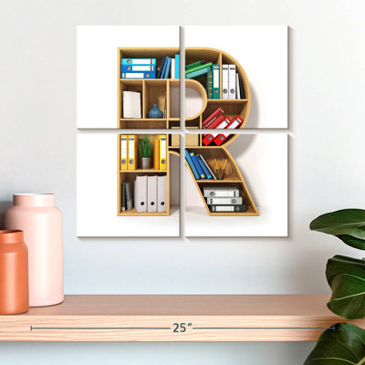 Keiri R Shaped Bookshelf