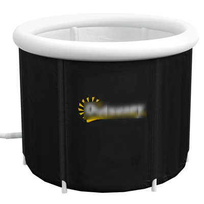 Baignoire de glace pour l'endurance des sportifs, portable 79 gallons avec housse et sac de transport, être noir, -