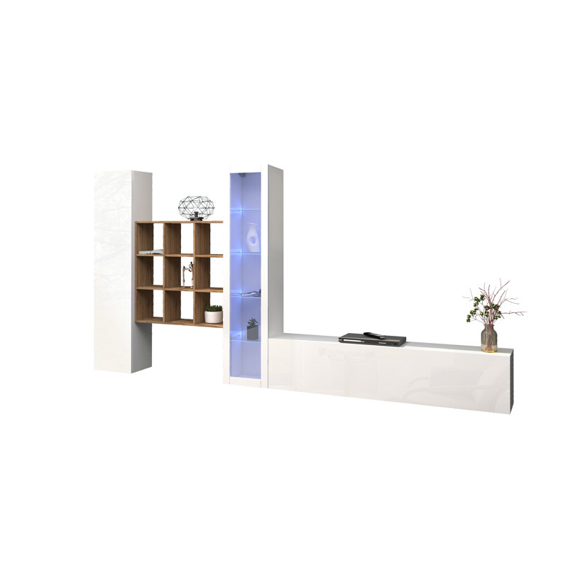 Maruska TV Stand for TVs up to 70", White Glossy