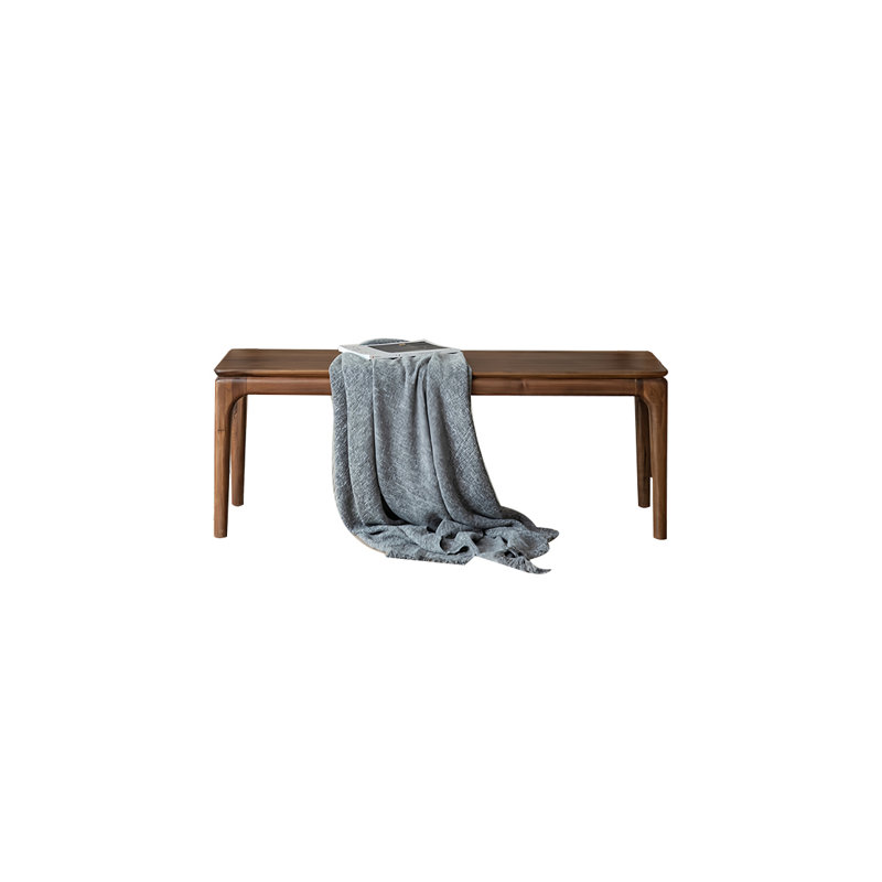 Mischelle Solid Wood Bench, 17.71" H x 47.24" W x 13.77" D