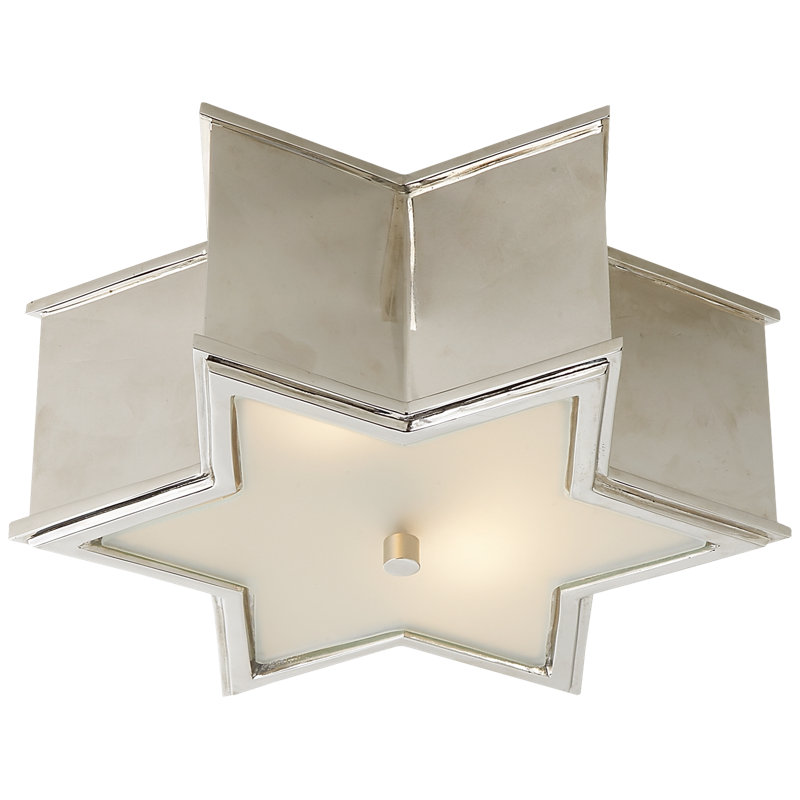 Alexa Hampton Sophia Small Flush Mount, Polished Nickel, 2 - Lights
