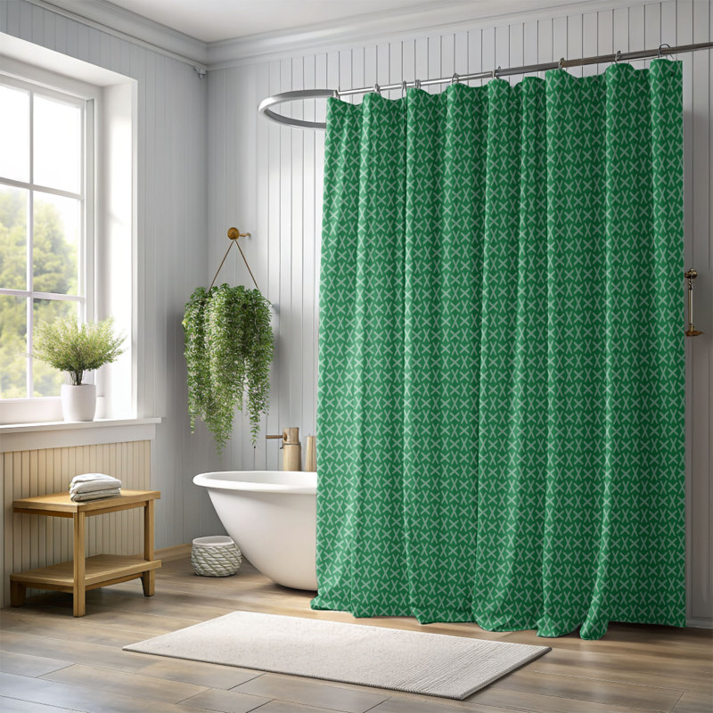 Pure Patterns - Rideau de douche Premium_0158, H 74 po x l 71 po