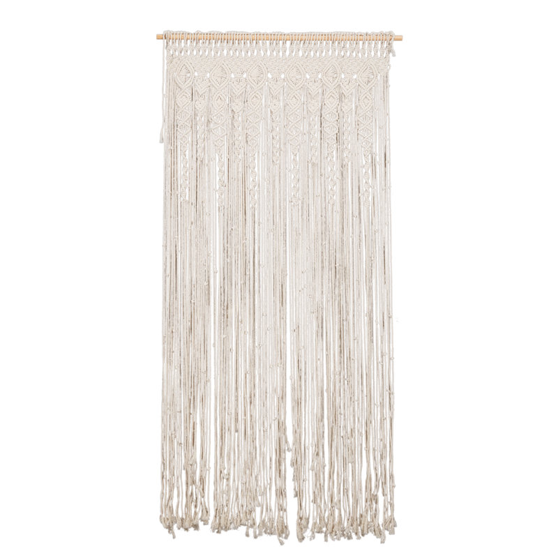 Faysal Cotton Blend Sheer French Door Curtain Single Panel