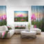 «Blooming Lotus Flowers at Sunset», impression sur toile tendue-18434106