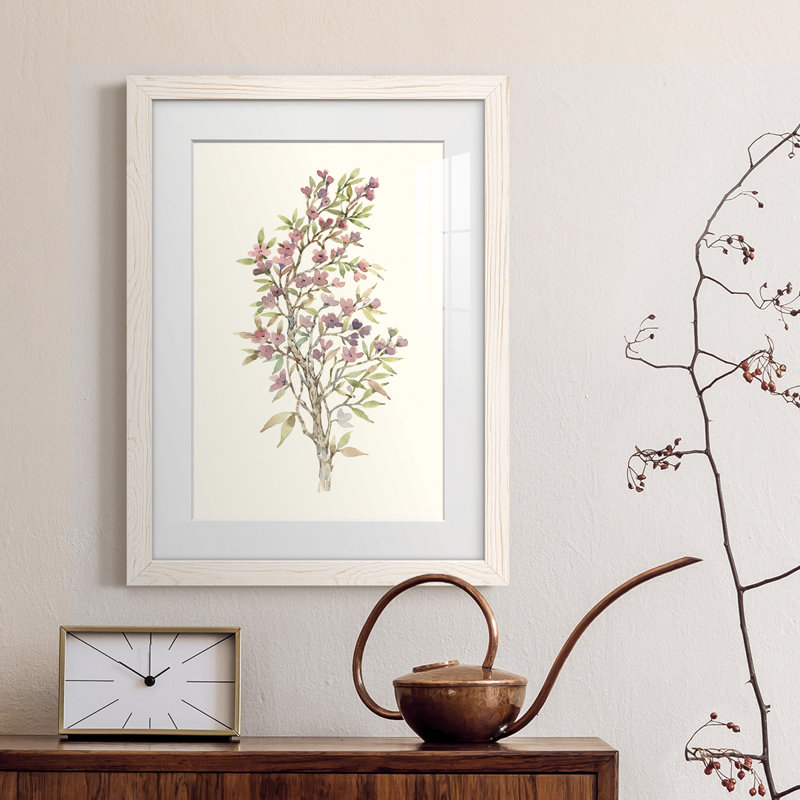 Twig Study I - cadre photo, H 44 po x l 31 po x P 1 po, Cadre blanc