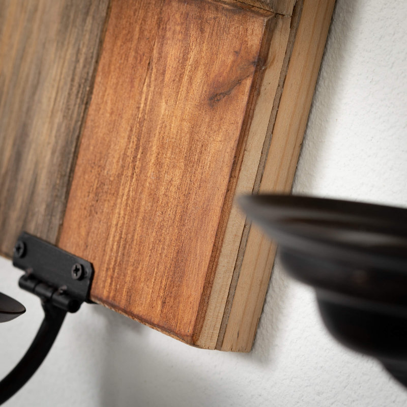 Applique murale en bois 21 po H