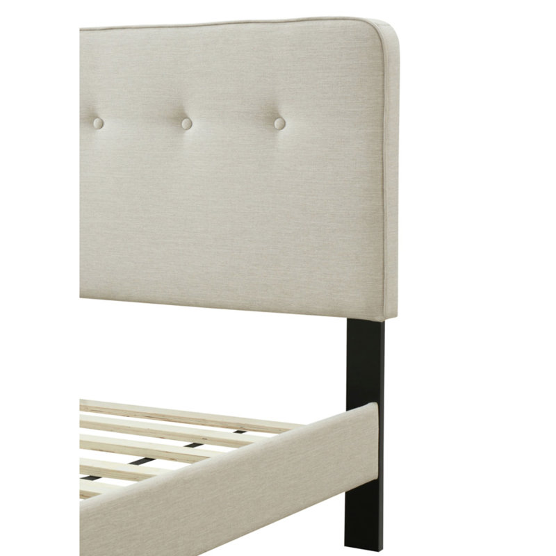 Lit dans une boîte, tête de lit, tapissier pleine grandeur, blanc cassé