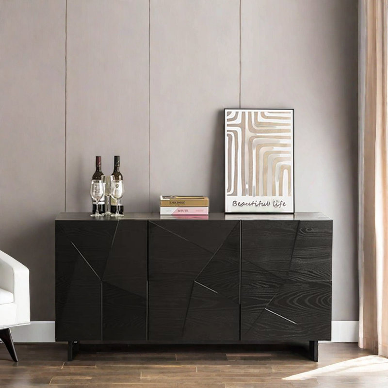 Armoire d'appoint en bois massif clair