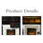 31.5" Electric Fireplace With Mantel