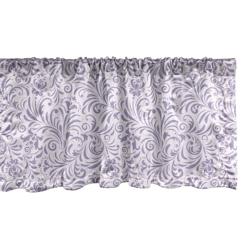 Cantonnière à motif floral Ambesonne, L 54 po x L 18 po