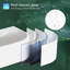 HOROW Basin 40mm L x 22mm W White Ceramic Rectangular Sink