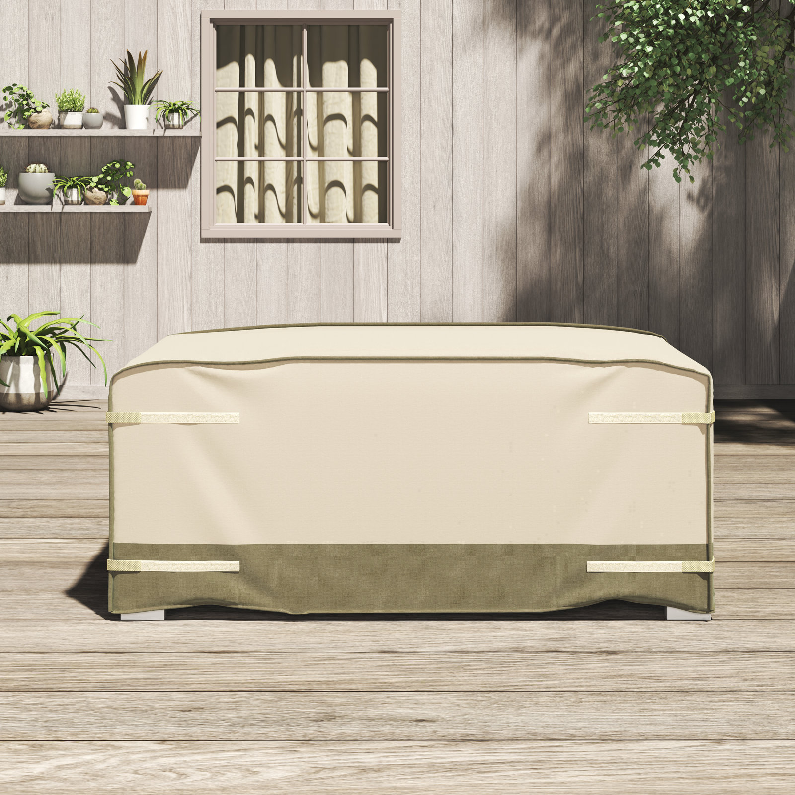 Prestley Outdoor Patio Sofa Cover, 26.38" H x 65.35" W x 36.42" D