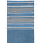 Tapis bleu / gris en coton tissé à plat à rayures Bokara Hills-44470601