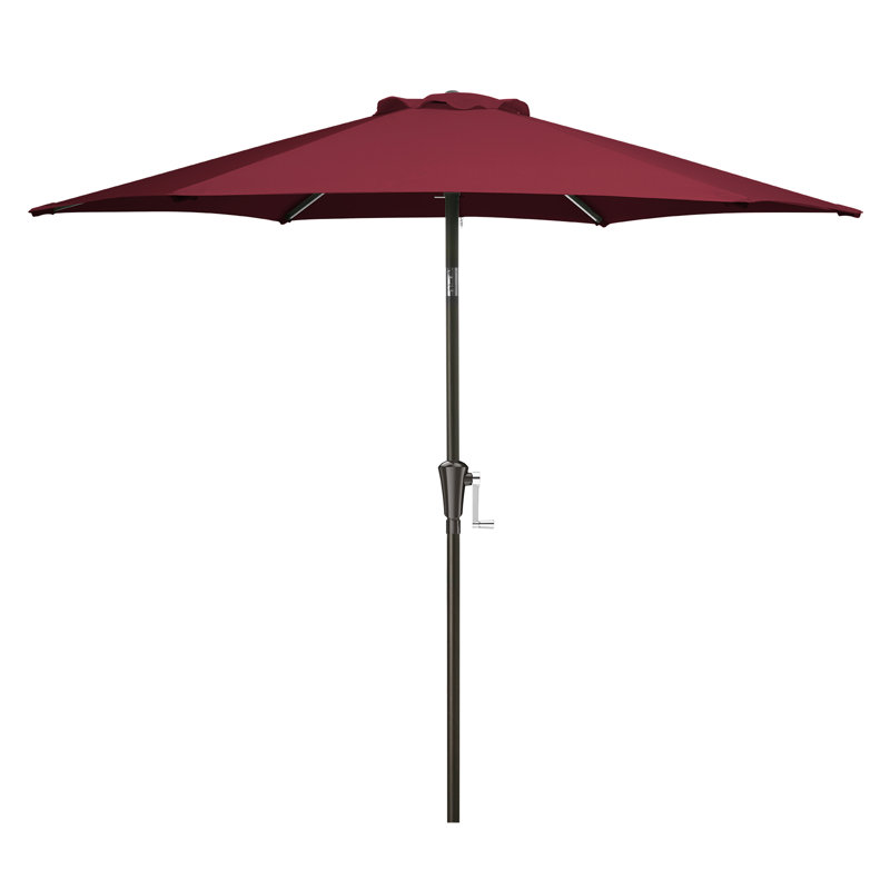 Parasol de marché inclinable Germar, H 86,4 po x l 90 po x P 90 po, Rouge