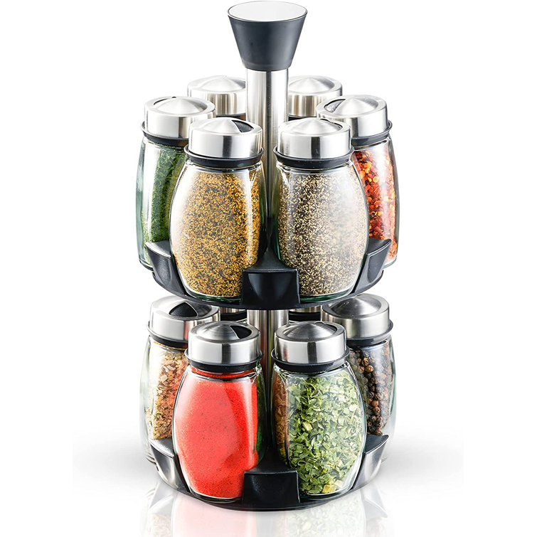 Salt and Pepper Shakers Spice Jar Bottle Seasoning Jar With Lid Glass Jar  Container Kitchen Storage Jars for Spices Organizer