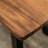 Solid Walnut Console Table with Metal Legs-450822832