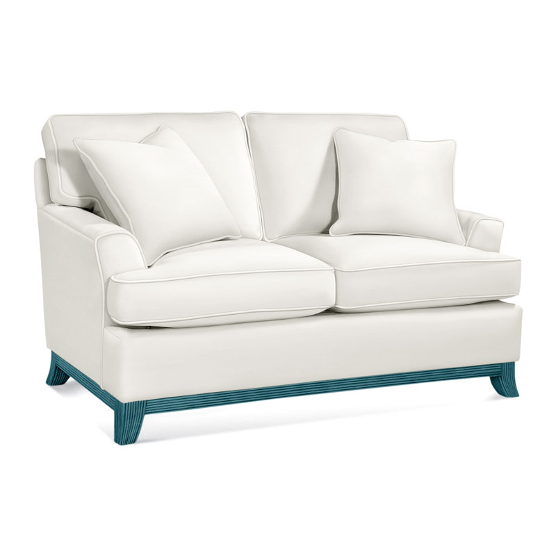 Oaks Way Loveseat, Elite Ivory; 0321-91, Graystone Finish