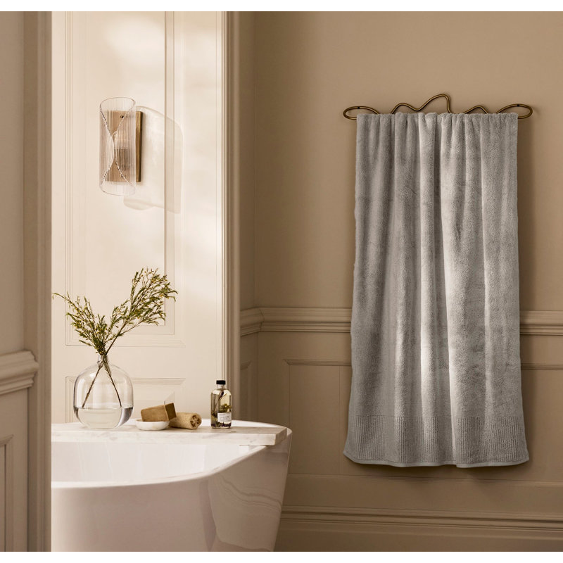 Turkish Ultra Plush, Pewter, Bath Towel - 1 Pack