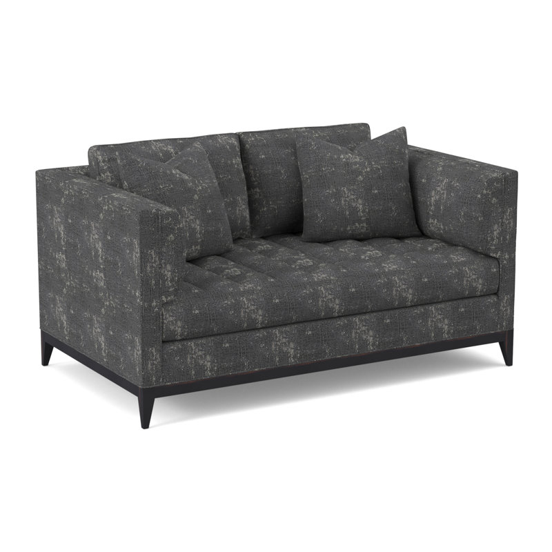 Paramount Sofa, Vintage Ebony, Margaret Lagoon Polyester Blend