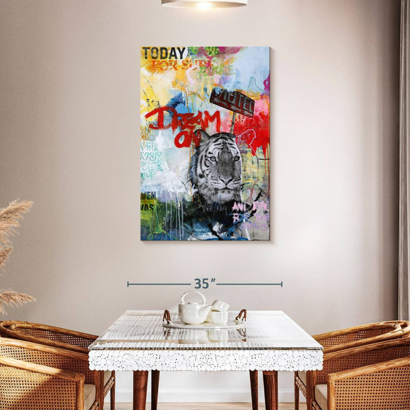 Brampt Tiger King, 45" H x 30" W