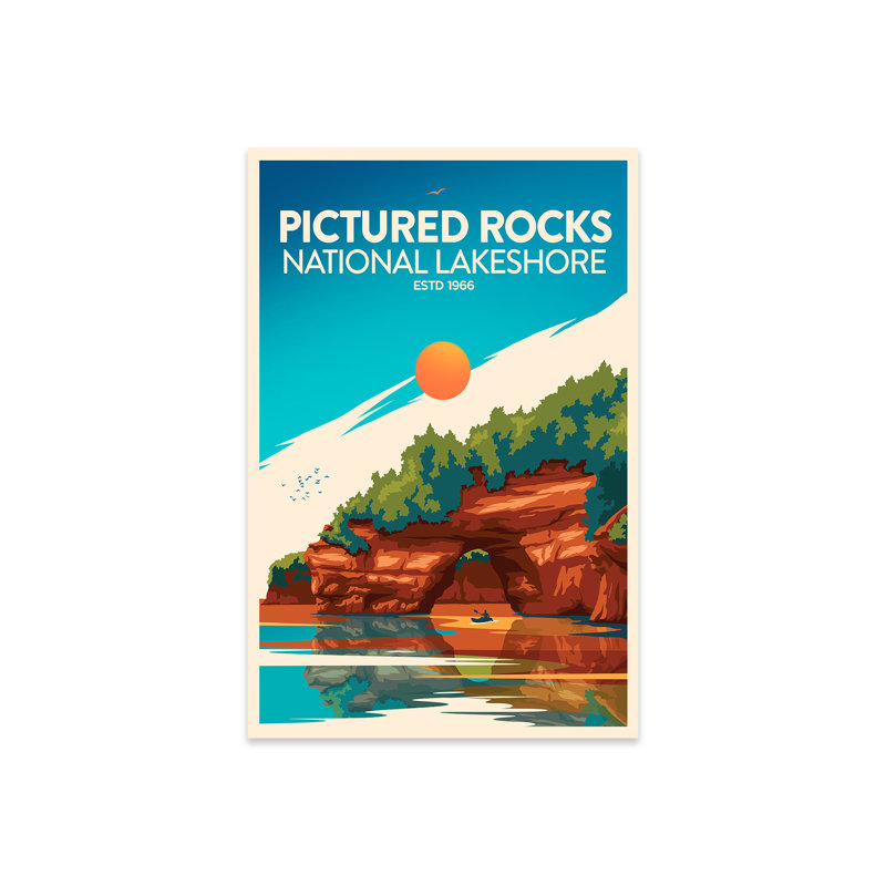 Photo sur les rives du lac National sur plastique / acrylique par Studio Inception Print