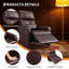 Fauteuil inclinable électrique avec siège rembourré-89716891