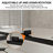 44-48"W X 74"H Pivot Swing Glass Shower Door, Pivot Frame Shower Door with 5/16" (8mm) SGCC Tempered Glass, Matte Black Finish Shower Doors, Sliding Glass Panel is Adjustable in Width-125408002