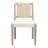 Modern Scandinavian Woven-Back Upholstered Dining Chair-120098132