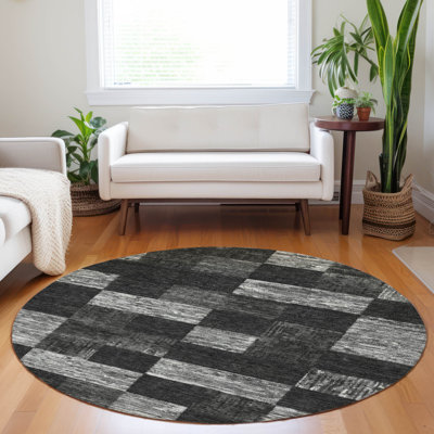 Tapis intérieur / extérieur noir Elise 
