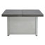 Table de foyer extensible rectangulaire en alliage d'aluminium, 50 000 BTU